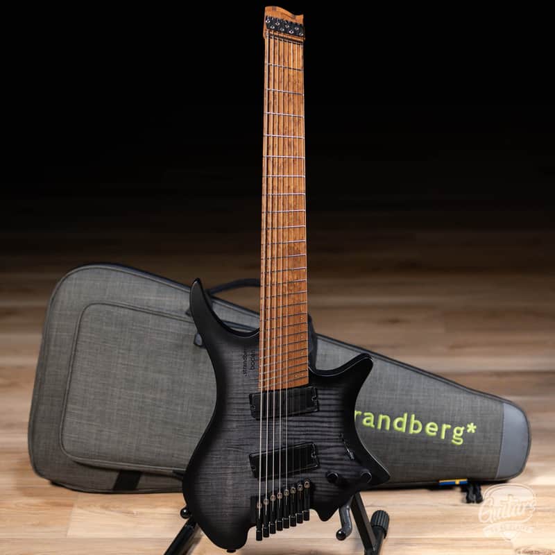 Strandberg Boden Original N2.8 8 String Headless – Black Denim Burst Satin image 1