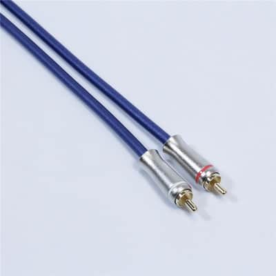 Noah'sark [Summer Bonus Sale] PASSGO BLUE RCA Cable (Stereo) (1.5m) (Passgo Blue) (Line Cable/Stereo Cable) (Stereo RCA-RCA) (RCA(L/R)-RCA(L/R)) (Made in Japan) image 3