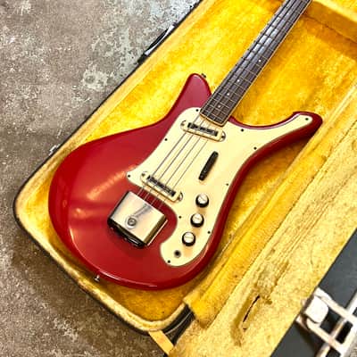 Yamaha Flying Samurai Bass SB-7A c 1967 - Dakota red Original vintage MIJ Japan sb-5a image 5