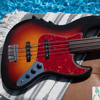 1989 Fender JB-62 FL Fretless Jazz Bass Reissue Made in Japan (FujiGen) - Pro Set Up! w Perfect Intonation & Action! image 6