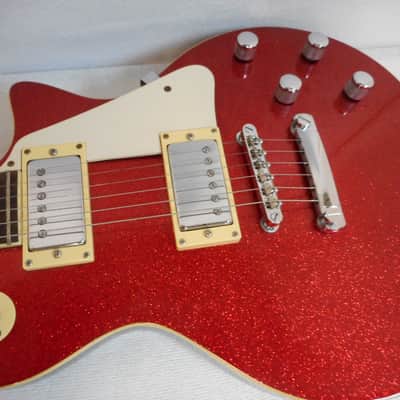 Samick LS450 Artist Series Lp Copy with case 90's Metallic Red Flake image 9