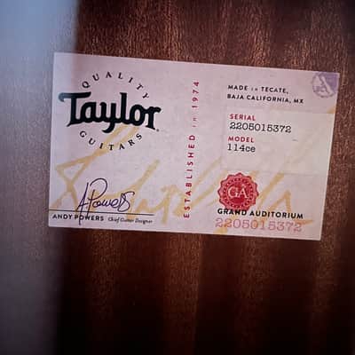 Taylor 114ce 2009 - Left Handed- Natural image 3