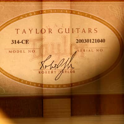 Taylor 314-CE Left Handed 2003 - Natural image 4