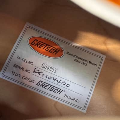 Gretsch G5420T Electromatic Hollow Body with Black Top Filter'Tron Pickups and Bigsby 2013 - 2016 Sunburst image 8