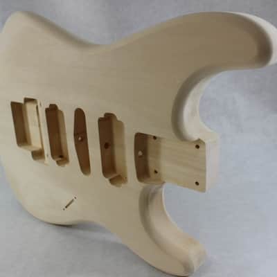 Unfinished Basswood HSH guitar body - fits Fender Strat Stratocaster neck Floyd Rose J943 image 7