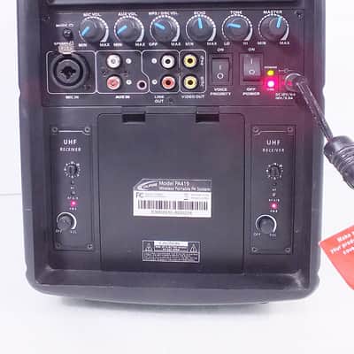 Califone PA419 iPod Wireless Portable PA System CD / Radio Mic input NEW BATTERY image 4