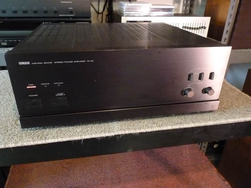 Yamaha M-40 Power Amplifier - 120 Watts X 2 @ 8 Ohms - Serviced & Reconditioned - Big Power image 1