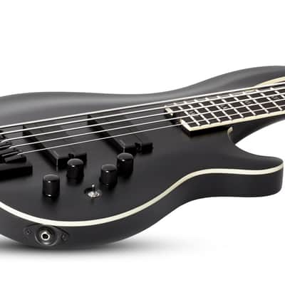 Schecter SLS Evil Twin-5 Bass Guitar - Satin Black (B-Stock) image 5
