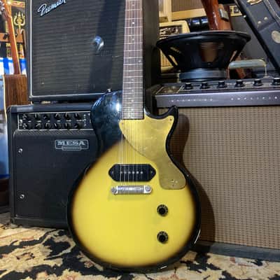 Burny Rockin’ Roll Singlecut Junior Jr MIJ 1980s - Vintage Sunburst image 3
