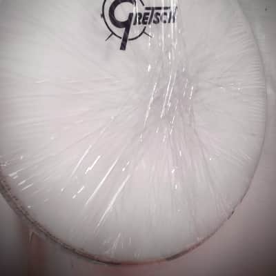 Gretsch Permatone 24" original VINTAGE 70s front bass drum head with logo-NOS!! image 2
