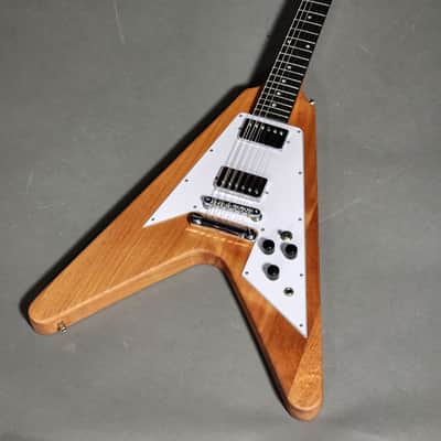 Vintage Strings Flying V - Soild Mahogany 2020's - Natural Matt image 11