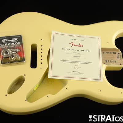 American Fender Stratocaster MALMSTEEN Strat BODY, Vintage White image 2