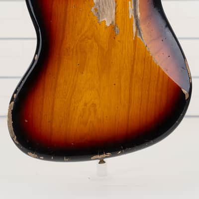 Fender Custom Shop '64 Jazz Bass Heavy Relic Limited Edition 4-String Bass Guitar, Rosewood Fingerboard, 3-Color Sunburst image 12