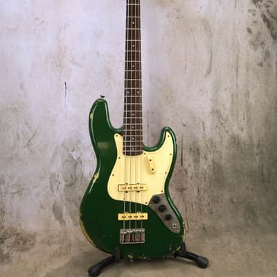 Luthier Made Jazz Bass 2023 - Aged British Racing Green image 1