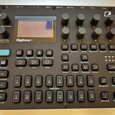 Elektron Digitone II 16-Voice Digital Synthesizer 2024 - Present - Black image 2