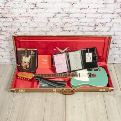 Fender - Custom Shop 1960 Telecaster Custom Journeyman - Electric Guitar - Seafoam Green Sparkle - w/ Hardshell Case - x9575 image 12