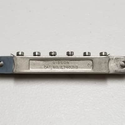 1966 - 1970s Gibson ABR-1 Chrome Bridge - Foundry Mark - 100% Genuine Vintage - No Sags or Cracks! image 2