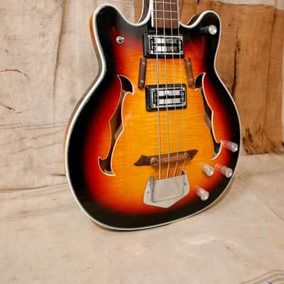 National  N-850 Bass Guitar 1968 - Sunburst image 6