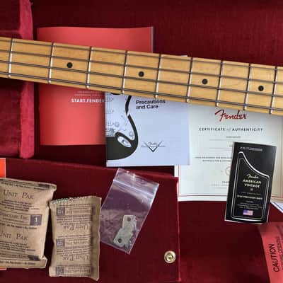 2023 Fender American Vintage II '54 1954 RI Precision P Bass 2-Color Sunburst With Tweed Hard Case & Case Candy AVRI Reissue image 3