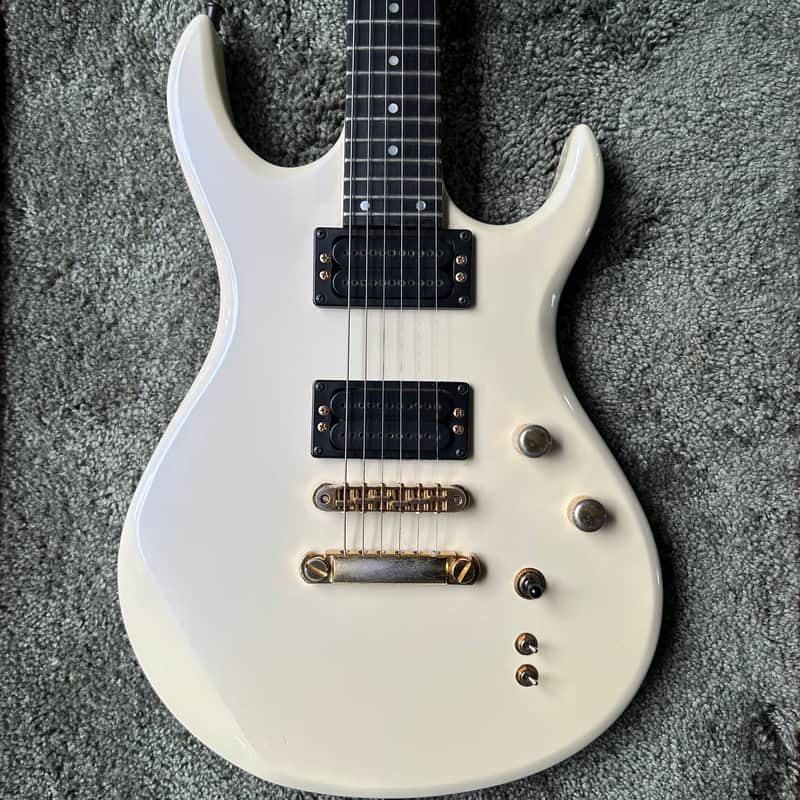 1990s Carvin DC127 Iridescent White Neck Thru Electric Guitar w/ OHSC image 1