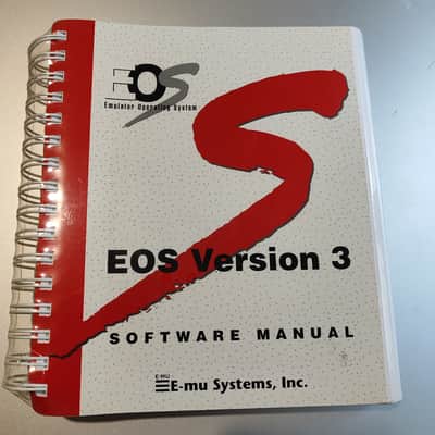 E-MU Systems Emulator Operating System V3 Software Manual 1998