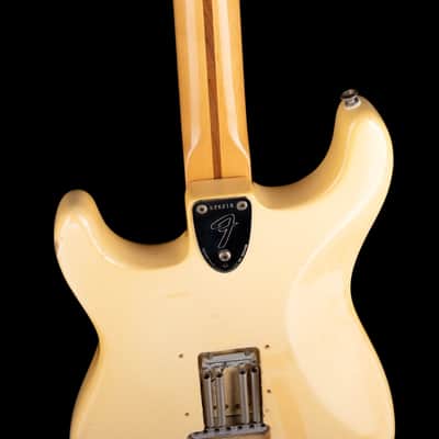 Vintage 1974 Fender Stratocaster Maple Fingerboard Olympic White With OHSC image 12