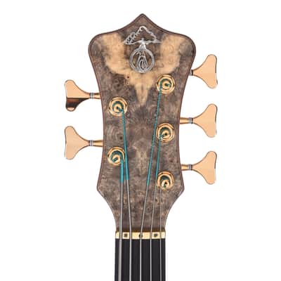 Alembic Mark King Deluxe 5 Buckeye Burl Top/Back Ebony Fingerboard (Serial #MK14665) image 6