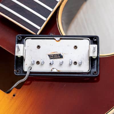 1969 Gibson ES-175 D Vintage Hollowbody Guitar Ice Tea Sunburst w/ Pre-T Top Patent Stickers, Case image 18