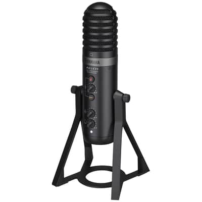 Yamaha AG01 Live Streaming USB Microphone with Mixer, Black image 1
