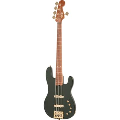 Charvel Pro Mod San Dimas JJ V Electric Bass, 5-String, Lambo Green image 4