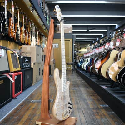 Fodera Artie Reynolds Signature Emperor 5 Elite 5-String Bass Maple Quilted w/Birdseye Maple Fingerboard, Hard Case image 5
