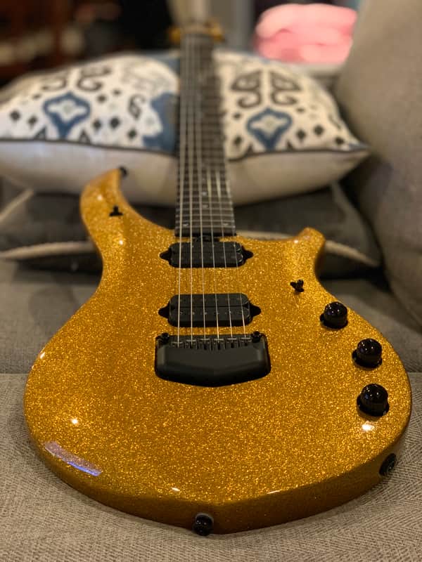 Ernie Ball Music Man Majesty BFR 2018 Gold Sparkle image 1