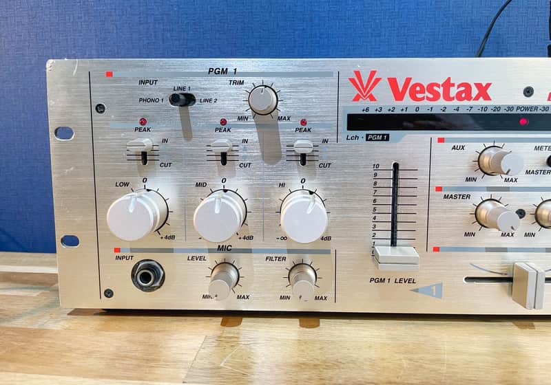 美品 動作OK Vestax PMC-250 DJミキサー ゴールド ロータリー Vestax