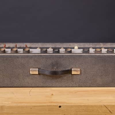 1963 Silvertone 1484 Twin Twelve Tube Amplifier Head and 2x12 Cab with original Jensen C12Q C7506 2 Speakers image 9