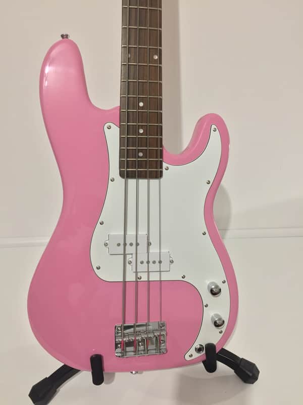 Swift P Bass Style Pink/White image 1