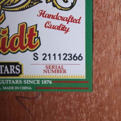 Oscar Schmidt OF2SM Acoustic Guitar Spalted Maple Top Natural High Gloss Finish image 5