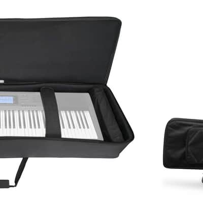 Rockville 88 Key Slim Padded Rigid Keyboard Gig Bag Case For Casio CDP-240R