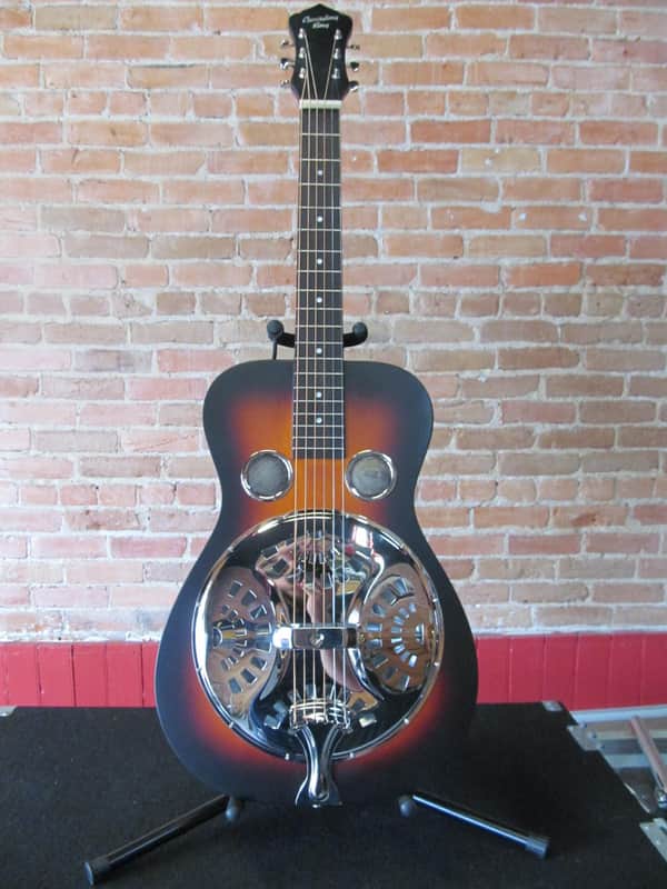 Recording King RR-65 Performer Squareneck Resonator Satin Brown Sunburst image 1