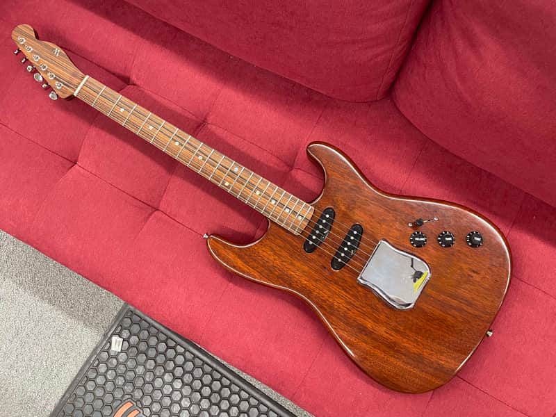 Easy E S-Style SSS Parts Guitar - Mahogany image 1