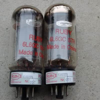 Ruby 6L6 5881 Tube Pair - NOS in Original Boxes - Tested! 5 image 1