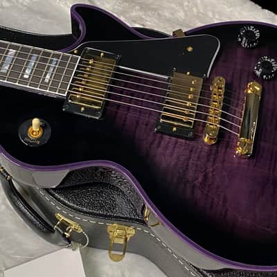 NEW! Gibson Dealer Select Custom Shop Les Paul Custom Purple Widow AAA Figured Flame Top - Authorized Dealer - 9.9 lbs - G07675 image 10