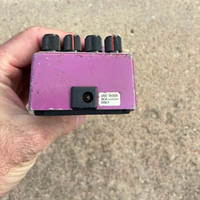 Boss BF-2 Flanger (Black Label) 1980 - 1984 - Purple vintage electric guitar pedal image 6