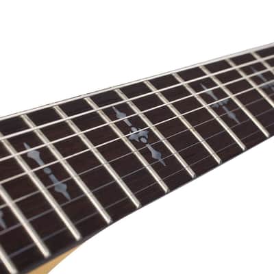 Schecter Demon 7 Series 7-String Electric Guitar - Aged Black Satin image 3