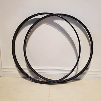 2PC Black Drum Hoops Set - 2 Piece Set - Ultra Clean image 2