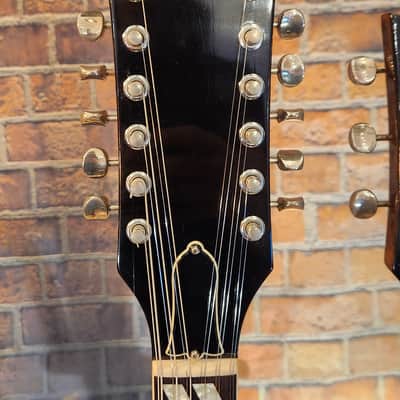 Vintage 1977 Gibson EDS-1275 Walnut w/ OHSC - Refret on 6-String Side image 5