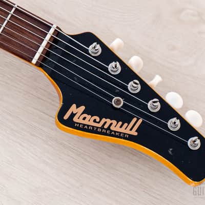2021 Macmull Heartbreaker Custom P-90 HB-C T-Style Black Relic w/ Bigsby, Case & CoA image 4