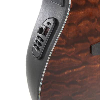 Ovation Celebrity Elite Plus CE44P-TGE Mid-Depth Acoustic-Electric Guitar - Dark Tiger Eye image 6