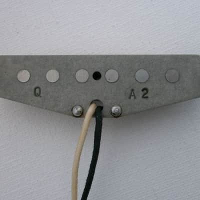 Stratocaster HOT Alnico 2 Bridge Neck Guitar Pickup Hand Wound by Q pickups Strat Fits Fender Squire image 2