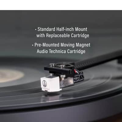 Crosley Nocturne 2-Speed Record Player With Speakers - Charcoal-NEW image 17