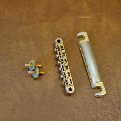 Faber Bridge and Tailpiece Aged Gold image 1